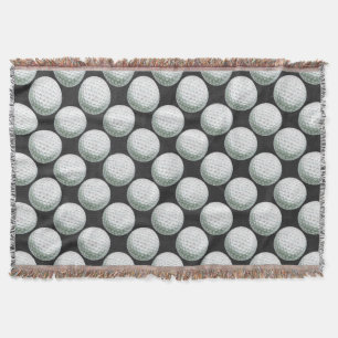 Painted Golf Ball Pattern Throw Blanket