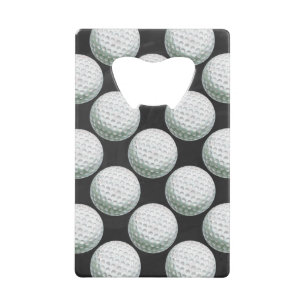 Painted Golf Ball Pattern Wallet Bottle Opener