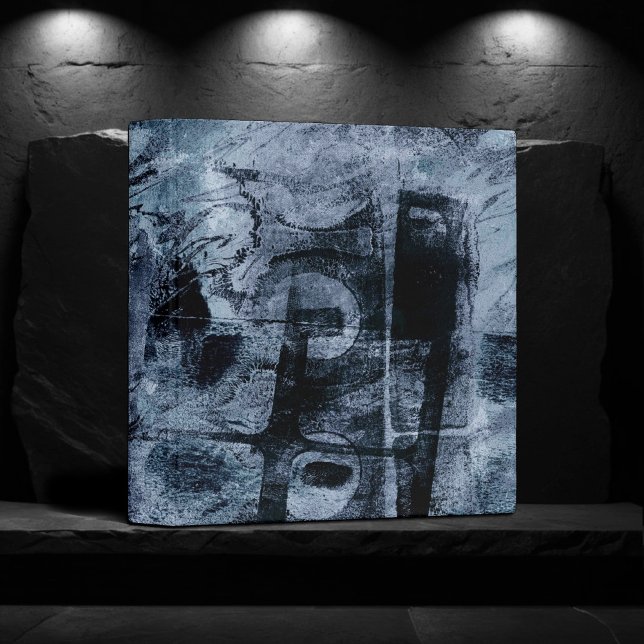 Painted Graffiti Grunge | Dark Navy and Denim Blue Binder (Creator Uploaded)
