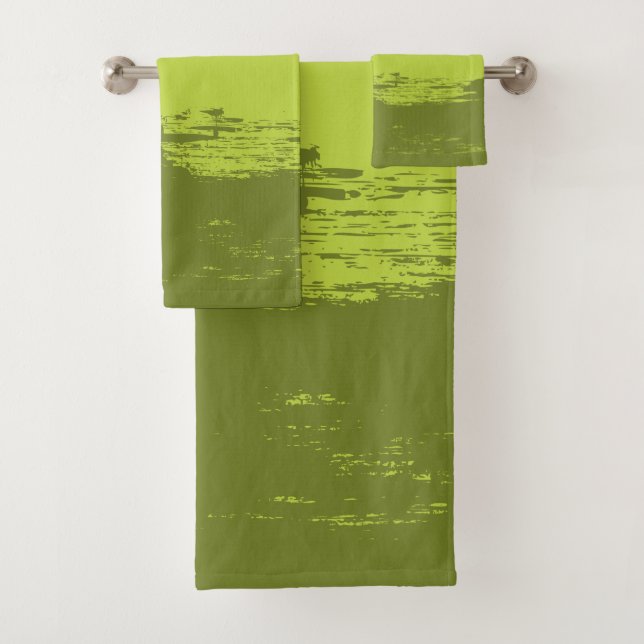 Painted Green - Towel Set (Insitu)