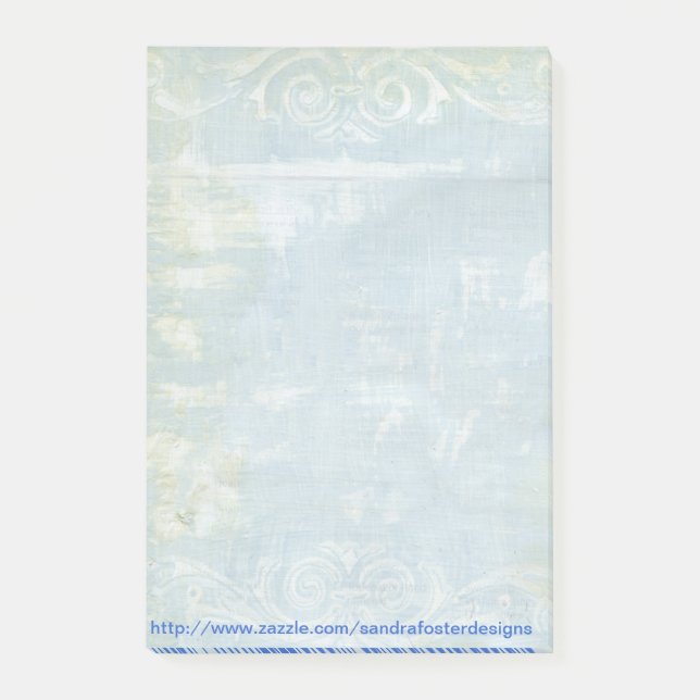 Painted Grunge Art Post-it Note Pad (Front)