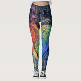 Painted Heart All-Over-Print Leggings