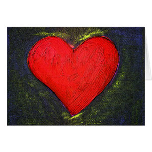 Painted Heart Card