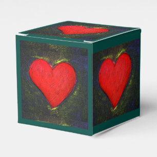 Painted Heart Favour Box