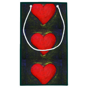 Painted Heart Gift Bag