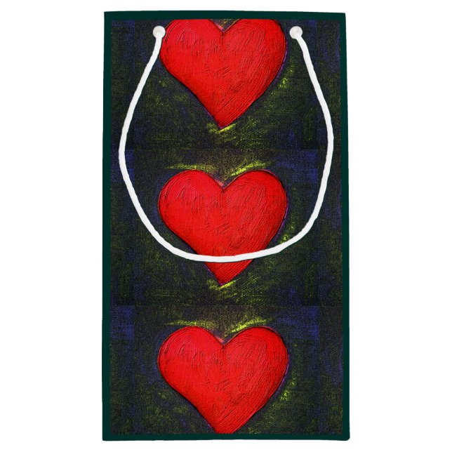Painted Heart Gift Bag (Back)