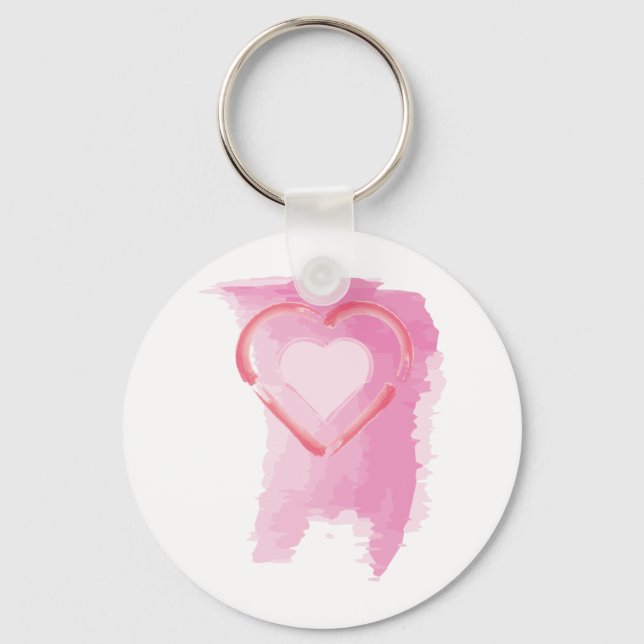 Painted Heart Keychain (Front)