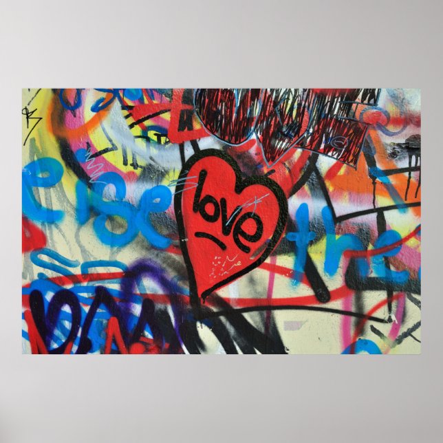painted heart poster (Front)