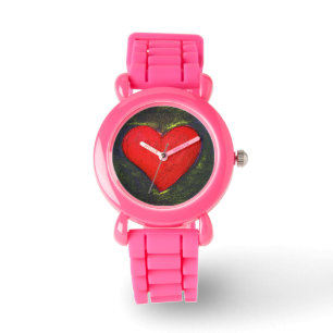 Painted Heart Watch