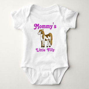 Painted Horse Custom Kids Shirt with Pink Text