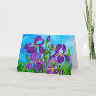 Painted Iris Card