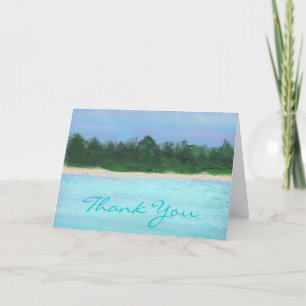 Painted Island Landscape, Thank You Card
