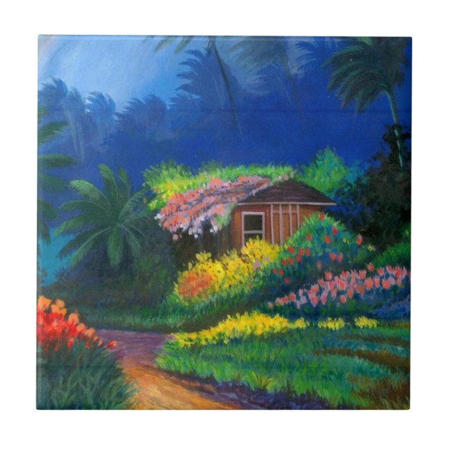 Painted Island Shack Tile (Front)