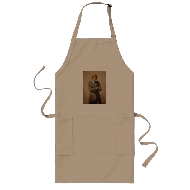 Painted John F. Kennedy White House Portrait Long Apron (Front)