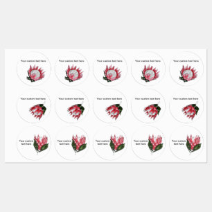 Painted King Protea Waterproof labels