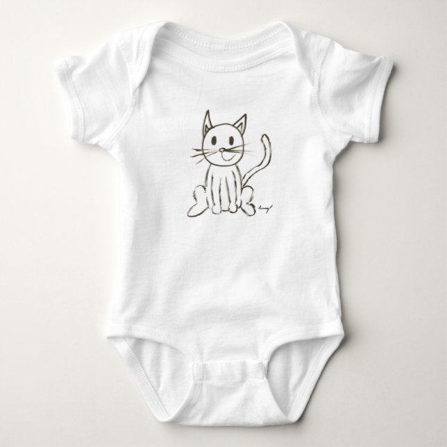 Painted Kitty Infant Creeper (Front)