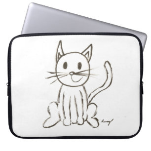 Painted Kitty Laptop Bag