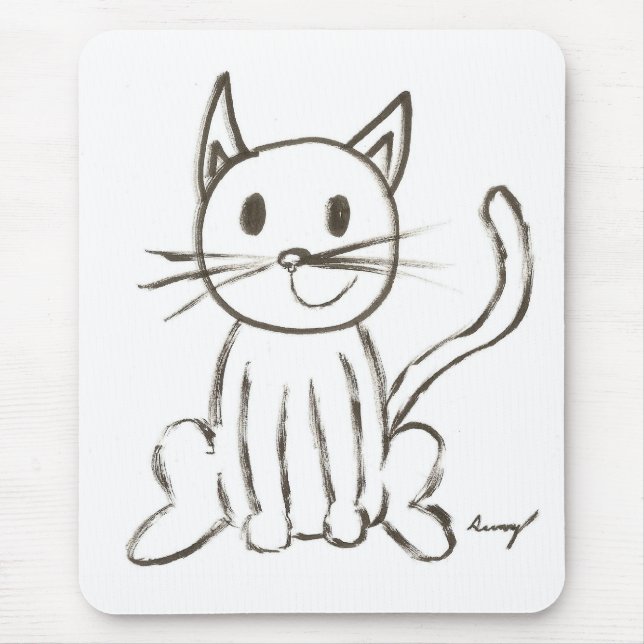 Painted Kitty Mousepad (Front)