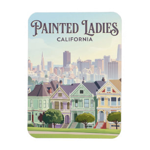Painted Ladies California Magnet