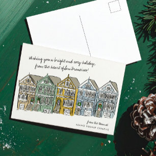 Painted Ladies San Francisco Travel Holiday Postcard