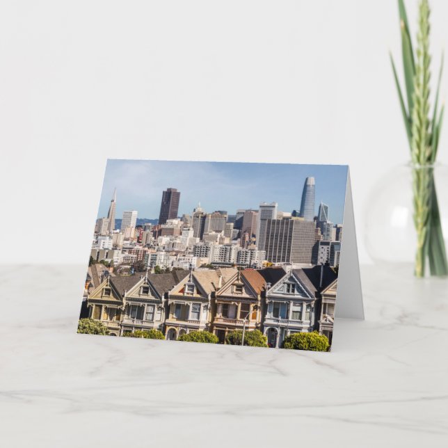 Painted Ladies Victorian Homes in San Francisco Card (Front)