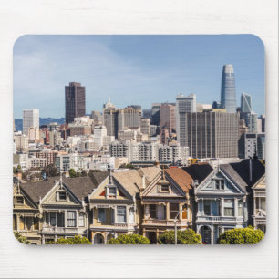 Painted Ladies Victorian Homes in San Francisco Mouse Pad