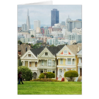 Painted Ladies, Victorian houses and skyline