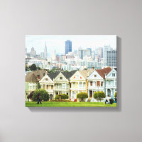 Painted Ladies, Victorian houses and skyline