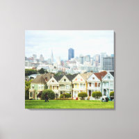 Painted Ladies, Victorian houses and skyline