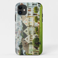 Painted Ladies, Victorian houses and skyline