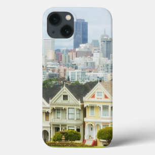 Painted Ladies, Victorian houses and skyline iPhone 13 Case