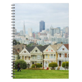 Painted Ladies, Victorian houses and skyline Notebook