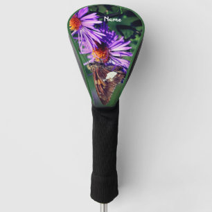 Painted Lady Butterfly Aster Flower Personalized  Golf Head Cover