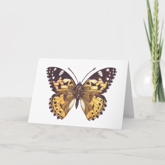 Painted lady butterfly card (Front)