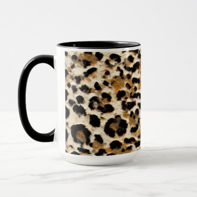 Painted Leopard Mug (Left)
