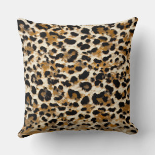 Painted Leopard   Throw Pillow