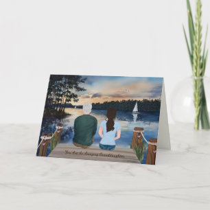 Painted Letters From Home, Granddaughter Bootcamp Card