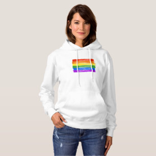 PAINTED LGBTQ PRIDE FLAG - copy - Hoodie