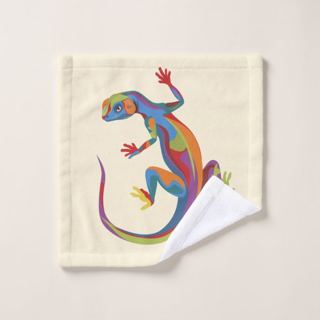 Painted Lizard Wash Cloth (Wash Cloth)