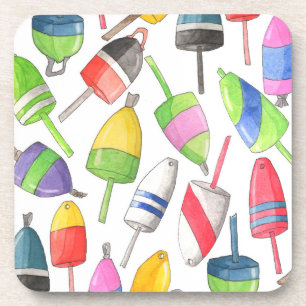 Painted Lobster Buoys Coaster