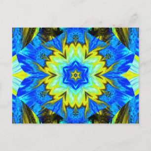 PAINTED LOTUS 3 POSTCARD