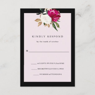Painted Magnolia Wedding Response Blush Pink