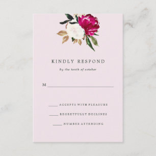Painted Magnolia Wedding Response Blush Pink
