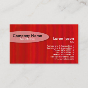 Painted - Maroon Business Card