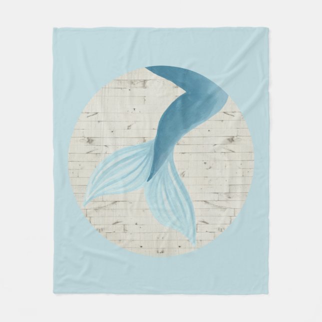 Painted Mermaid Collection Fleece Blanket (Front)