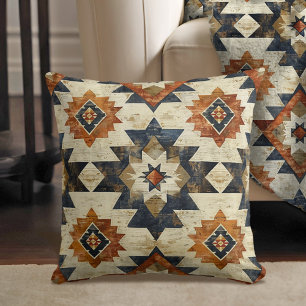 Painted Mesa Aztec Throw Pillow