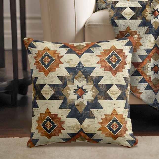 Painted Mesa Aztec Throw Pillow (Creator Uploaded)