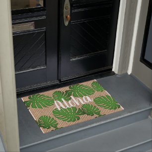 Painted Monstera -  Aloha Doormat