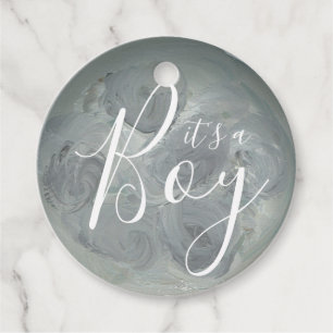 Painted Moon Baby Shower Favour Tags