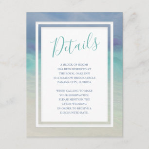 Painted Ocean Border Enclosure Card